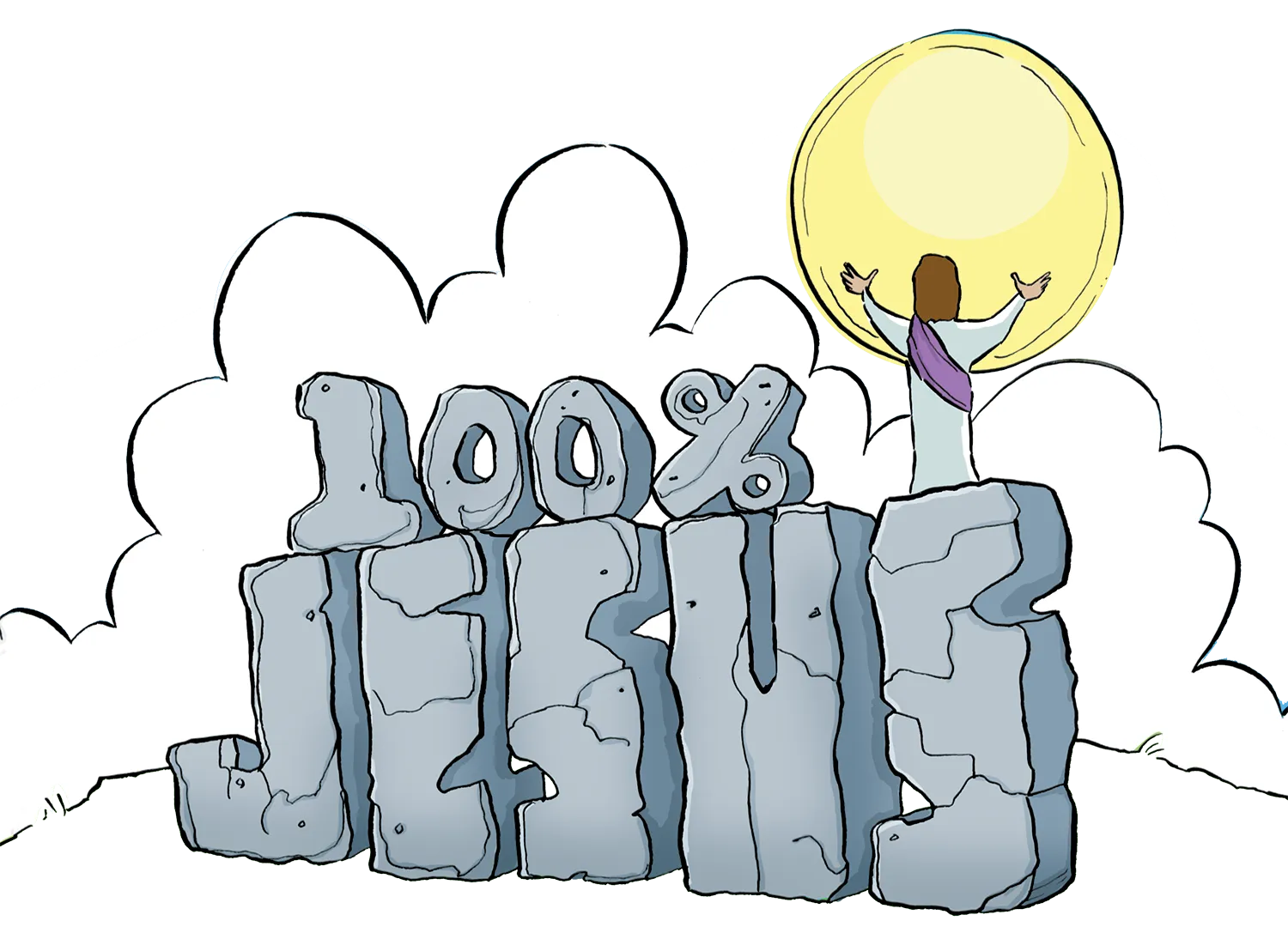 100% Percent Jesus Book For Kids - Easter Story Gospel